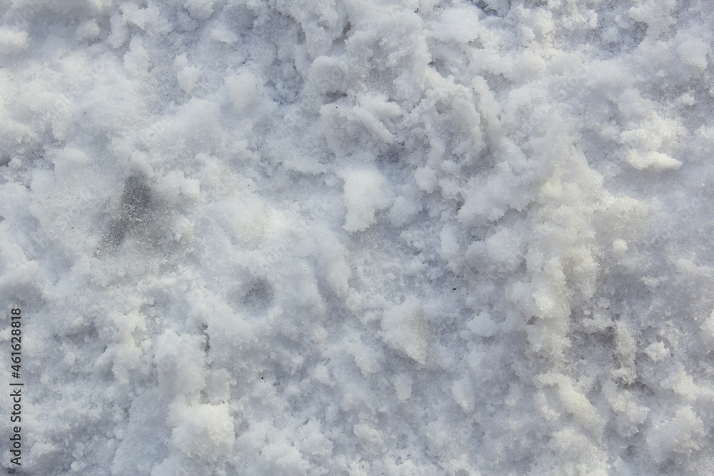 A photo of snow for a texture or background is a good fit for a designer