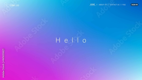 Website Landing Page Template Design, Abstract Modern design for website