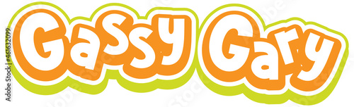 Gassy Gary logo text design