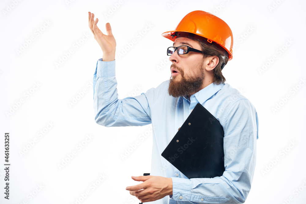 bearded man professional working profession protective uniform bearded man professional working profession protective uniform