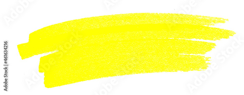 Foto highlight pen brush yellow for marker, highlighter brush marking for headline, s