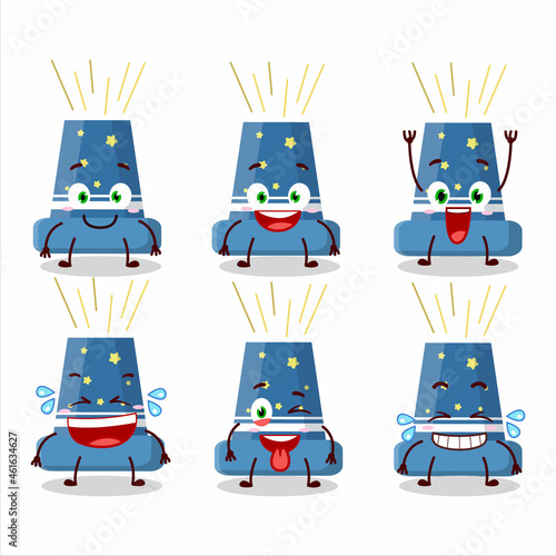 Cartoon character of reloadable mortar with smile expression photo