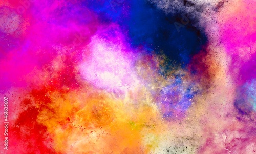 Galaxy theme space abstract background  contrast colorful smoke effect  open space  stars  alcohol ink  stron ttexture texture  original wallpaper  luxury deocration