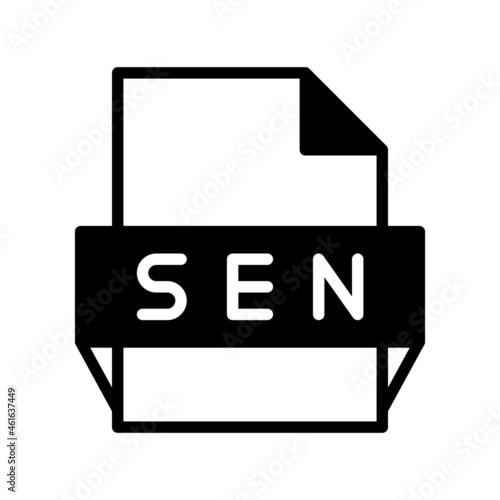 Sen Glyph Vector Icon Design