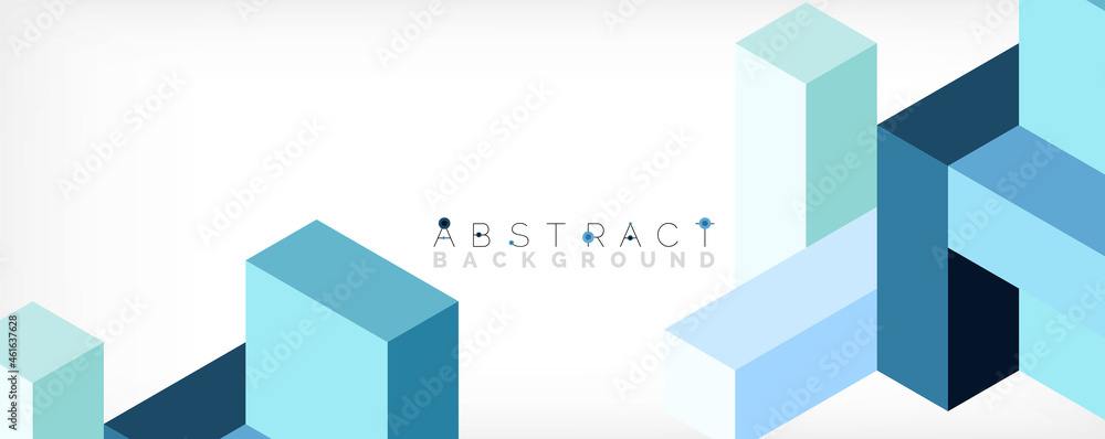 Abstract background. 3d cubes, cubic elements and blocks. Techno or business concept for wallpaper, banner, background, landing page Abstract background. 3d cubes, cubic elements and blocks. Techno or business concept for wallpaper, banner, background, landing page