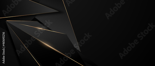 The beauty of a gold black poster on an abstract background with a VIP premium dynamic.