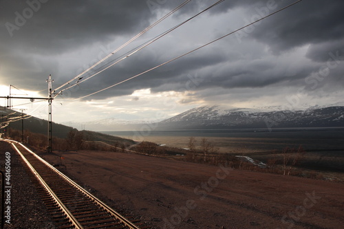 Ferrovia nelle lande desolate photo