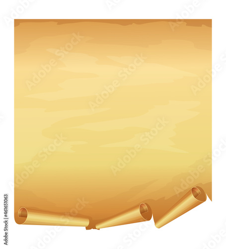 Big golden scroll of parchment