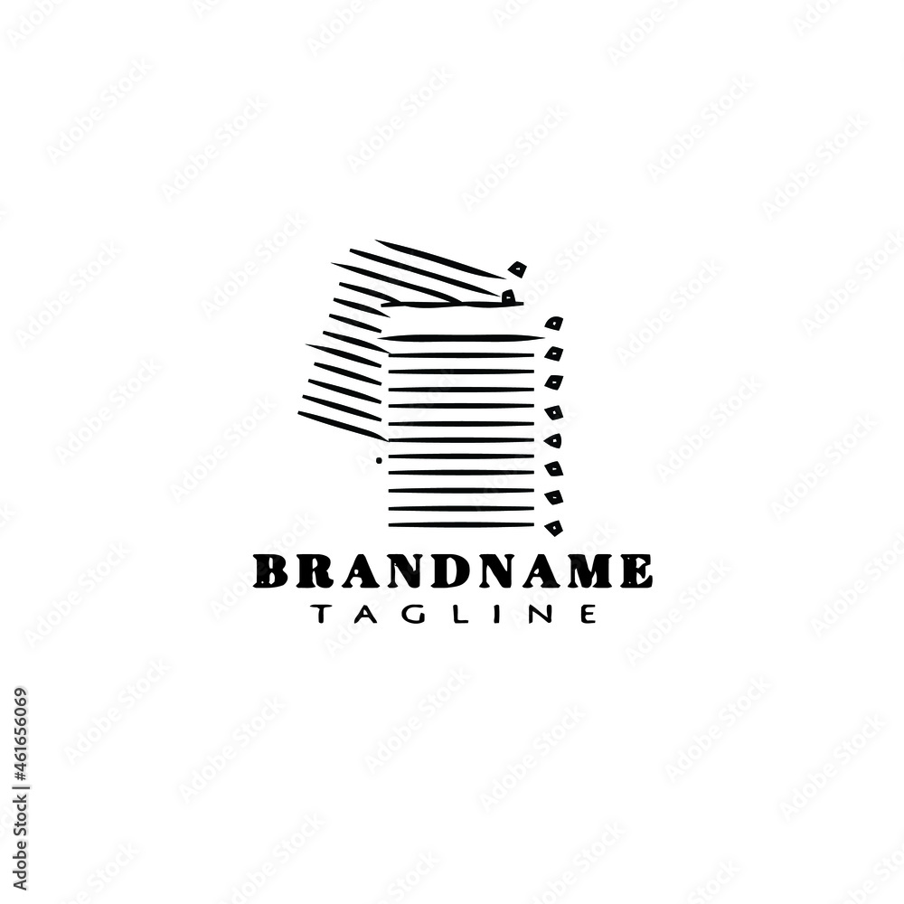 block note logo cartoon icon design template black isolated vector illustration block note logo cartoon icon design template black isolated vector illustration