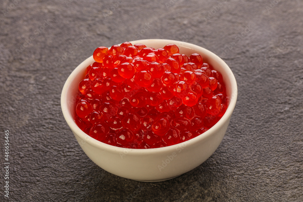 Luxury delicous red salmon caviar Luxury delicous red salmon caviar