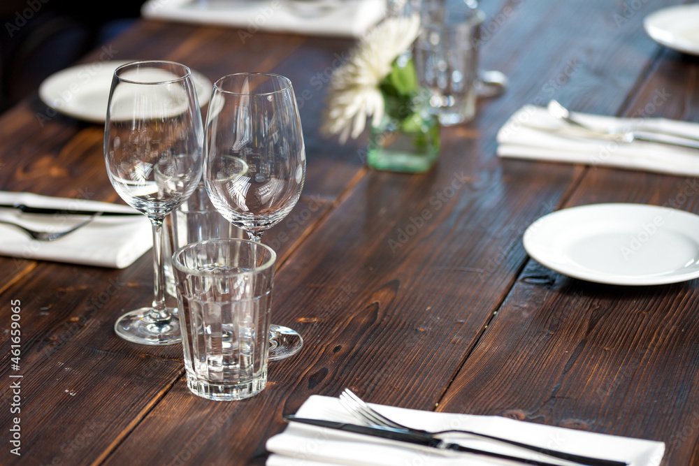 table setting at restaurant table setting at restaurant