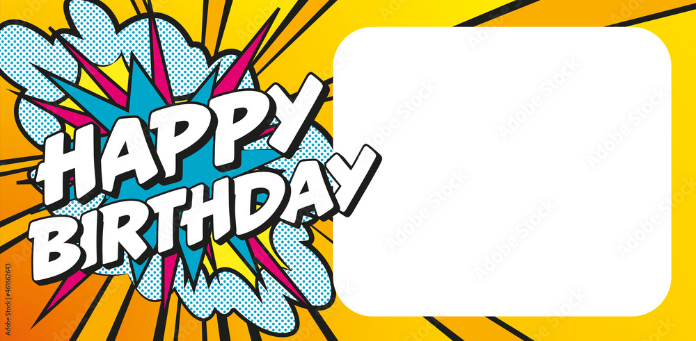 Carte Happy Birthday POPART CC 4 Carte Happy Birthday POPART CC 4