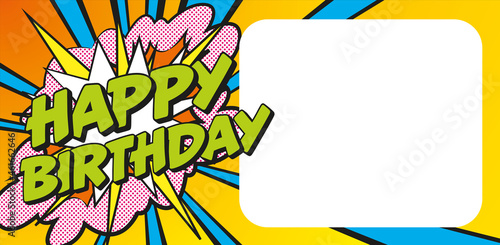 Carte Happy Birthday POPART CC