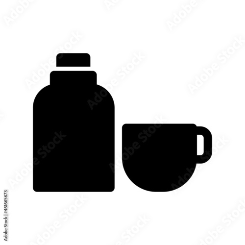 Thermos Glyph Vector Icon Design