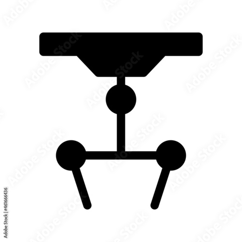 Robotic Glyph Vector Icon Design