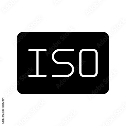 Iso Glyph Vector Icon Design