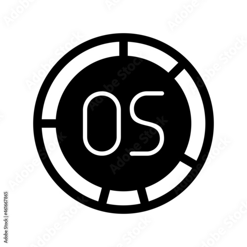 Operating System Glyph Vector Icon Design