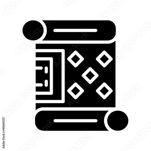 Papyrus Glyph Vector Icon Design