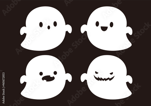8_Halloween simple cute ghost set