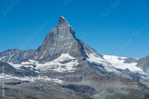 Swiss Alps, view on iconic Matterhorn