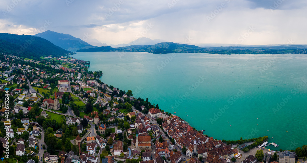 Beautiful city by the lake, Zug Switzerland 