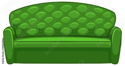 Sofa furniture for interior design on white background