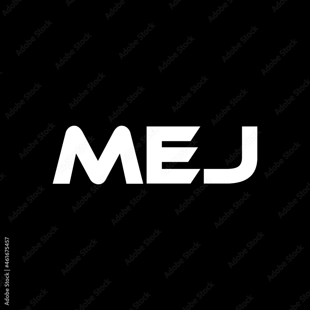 MEJ letter logo design with black background in illustrator, vector logo modern alphabet font overlap style. calligraphy designs for logo, Poster, Invitation, etc. MEJ letter logo design with black background in illustrator, vector logo modern alphabet font overlap style. calligraphy designs for logo, Poster, Invitation, etc.