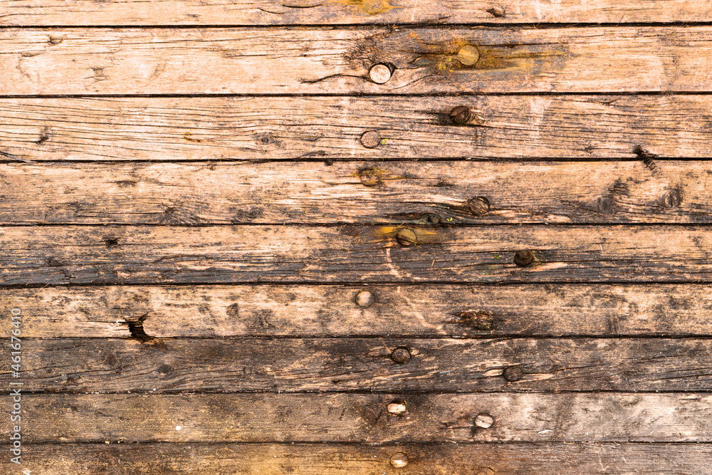 Old wood texture with natural brown patterns. Old wood texture with natural brown patterns.
