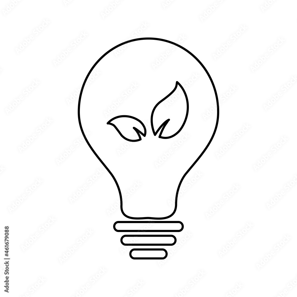 environmentally friendly light, energy without harm to the environment, paw, vector illustration environmentally friendly light, energy without harm to the environment, paw, vector illustration
