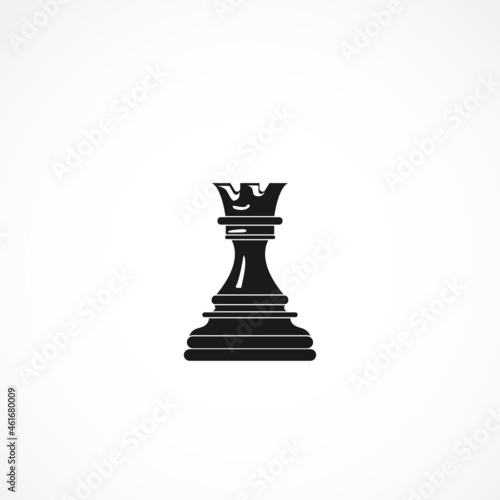 rook chess piece icon. Chess icon on white background