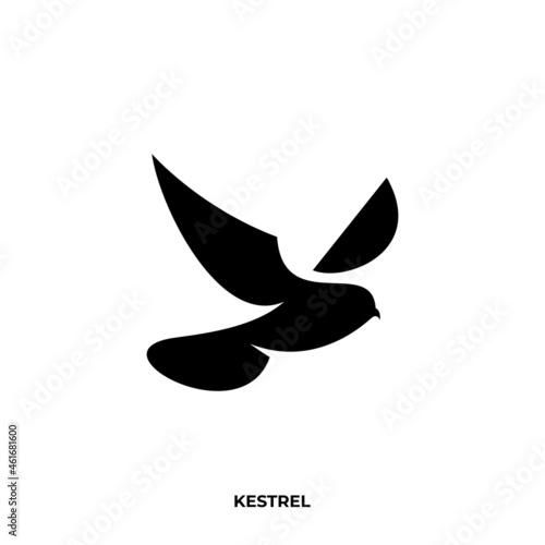 Foto Illustration vector graphic template of kestrel silhouette logo