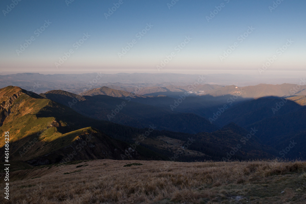 Montenegrin ridge in the Carpathians autumn