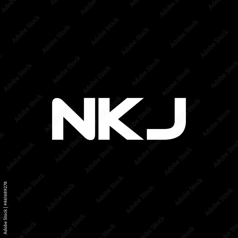 NKJ letter logo design with black background in illustrator, vector logo modern alphabet font overlap style. calligraphy designs for logo, Poster, Invitation, etc. NKJ letter logo design with black background in illustrator, vector logo modern alphabet font overlap style. calligraphy designs for logo, Poster, Invitation, etc.