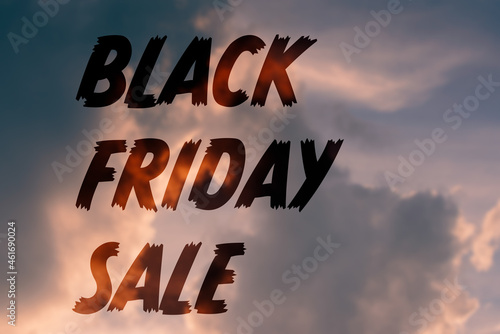 Black Friday sale sign for use as advertising poster or web banner