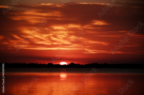 sunset in the Danube Delta 