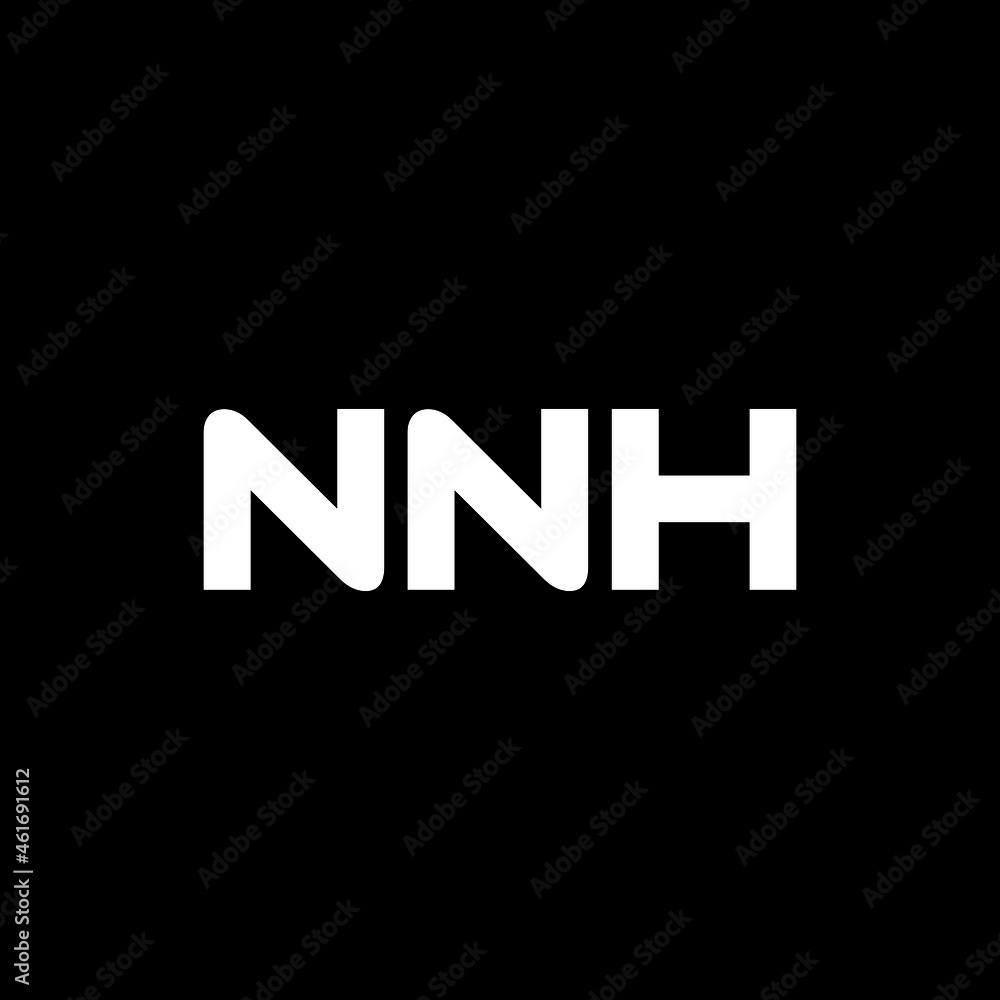 NNH letter logo design with black background in illustrator, vector logo modern alphabet font overlap style. calligraphy designs for logo, Poster, Invitation, etc. NNH letter logo design with black background in illustrator, vector logo modern alphabet font overlap style. calligraphy designs for logo, Poster, Invitation, etc.