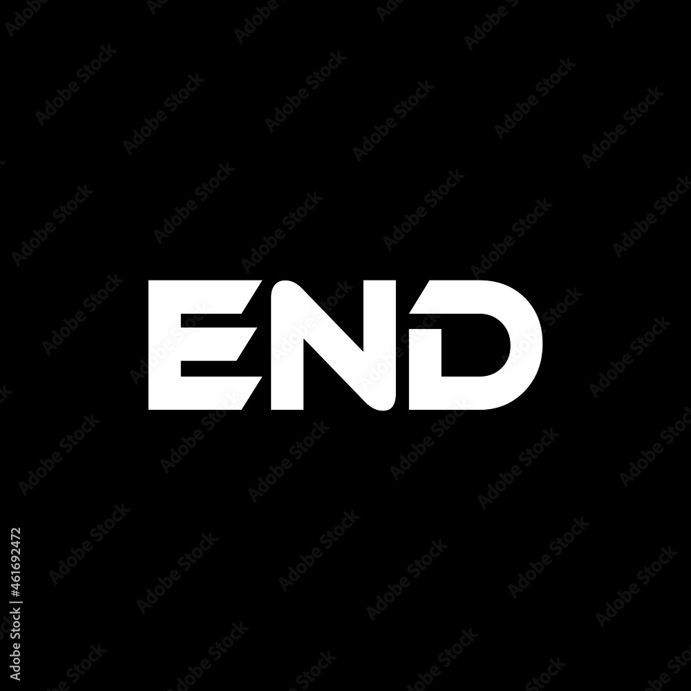 END letter logo design with black background in illustrator, vector logo modern alphabet font overlap style. calligraphy designs for logo, Poster, Invitation, etc. END letter logo design with black background in illustrator, vector logo modern alphabet font overlap style. calligraphy designs for logo, Poster, Invitation, etc.