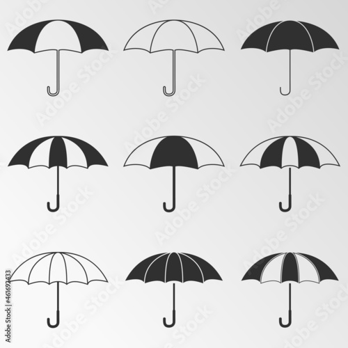 Vector illustration on the theme umbrella