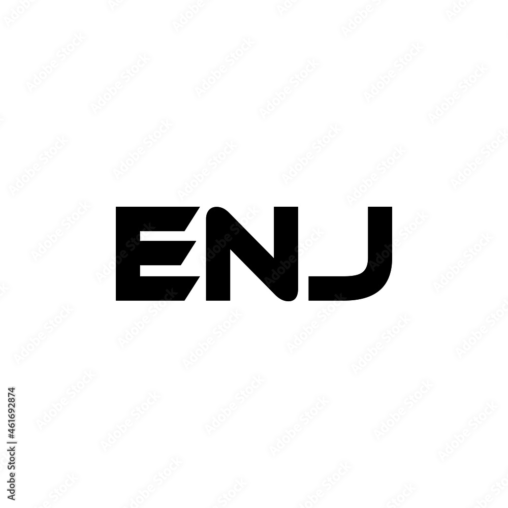 ENJ letter logo design with white background in illustrator, vector logo modern alphabet font overlap style. calligraphy designs for logo, Poster, Invitation, etc. ENJ letter logo design with white background in illustrator, vector logo modern alphabet font overlap style. calligraphy designs for logo, Poster, Invitation, etc.