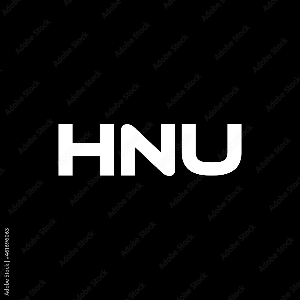 HNU letter logo design with black background in illustrator, vector logo modern alphabet font overlap style. calligraphy designs for logo, Poster, Invitation, etc. HNU letter logo design with black background in illustrator, vector logo modern alphabet font overlap style. calligraphy designs for logo, Poster, Invitation, etc.
