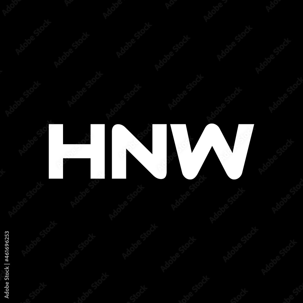 HNW letter logo design with black background in illustrator, vector logo modern alphabet font overlap style. calligraphy designs for logo, Poster, Invitation, etc. HNW letter logo design with black background in illustrator, vector logo modern alphabet font overlap style. calligraphy designs for logo, Poster, Invitation, etc.