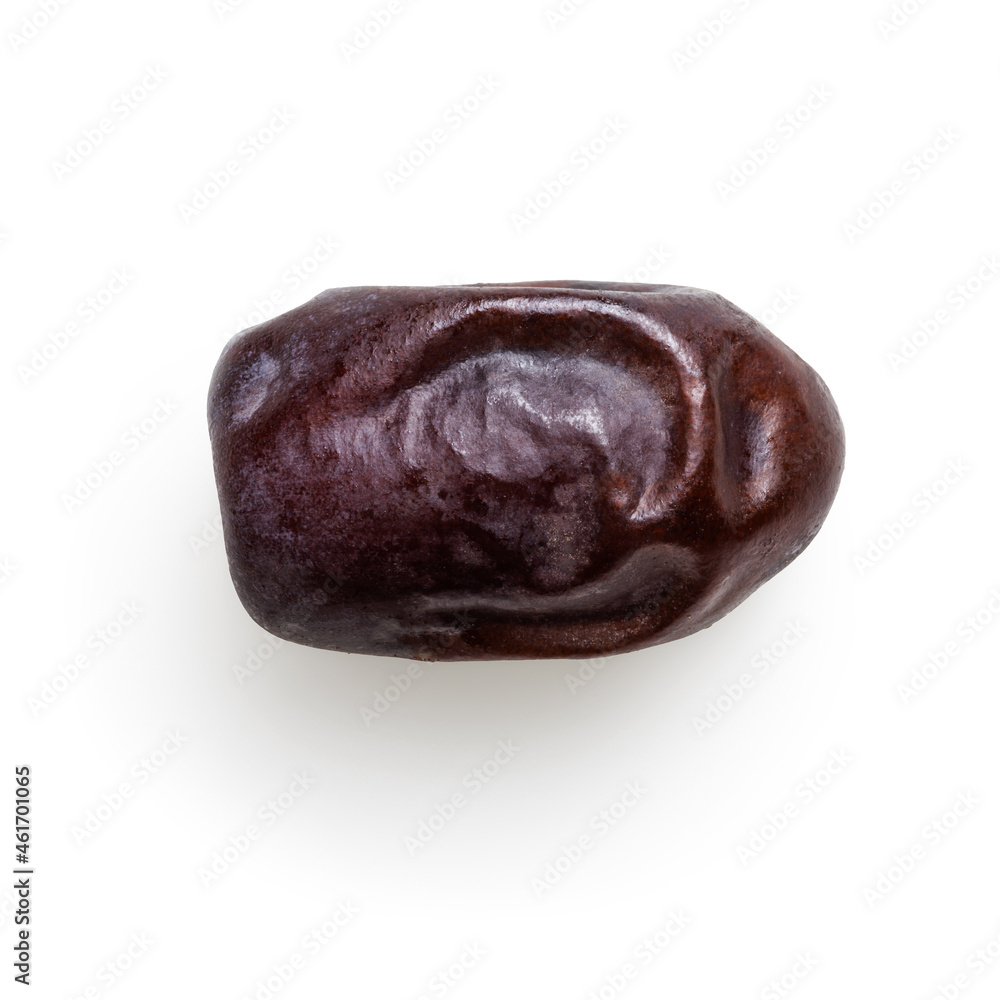 Isolated sweet dried date fruit on white background Isolated sweet dried date fruit on white background