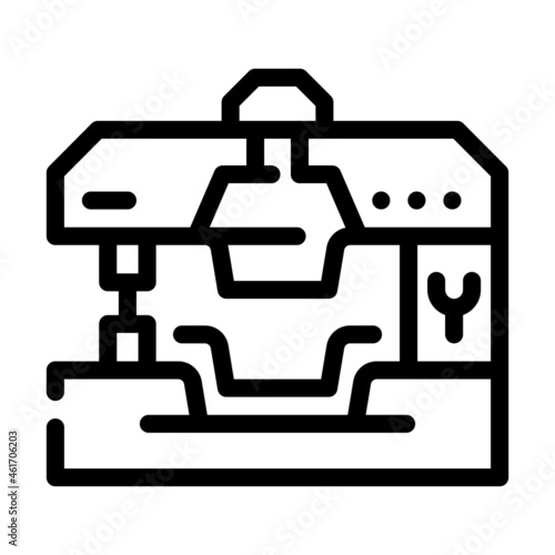 production goods line icon vector. production goods sign. isolated contour symbol black illustration