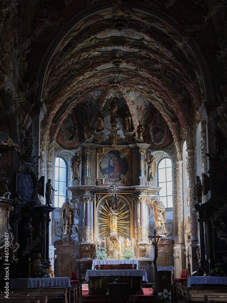The interior of the church, Slovakia