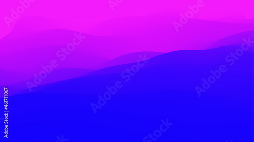 Purple blue gradient wave. Neon gradient graphic color background. Vector illustration,