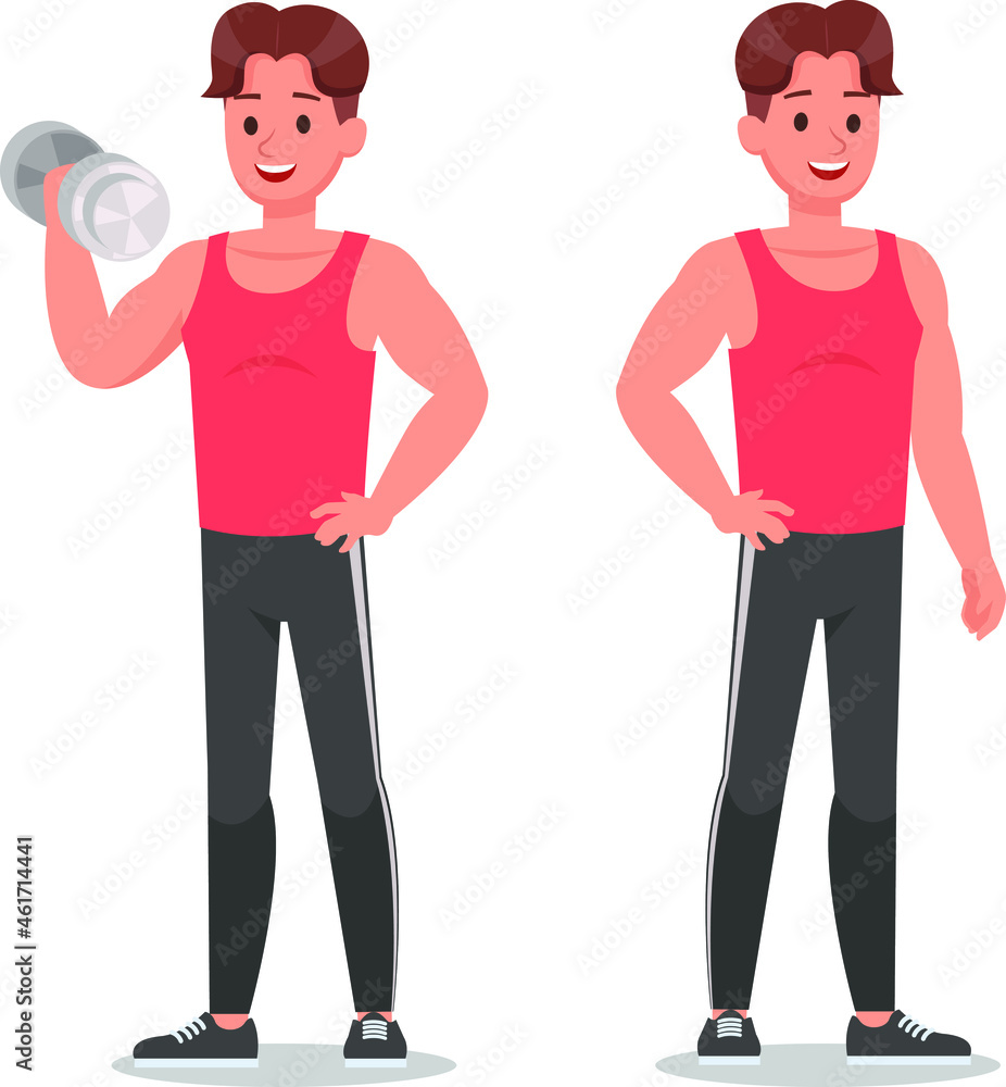 fitness man doing exercise concept fitness man doing exercise concept