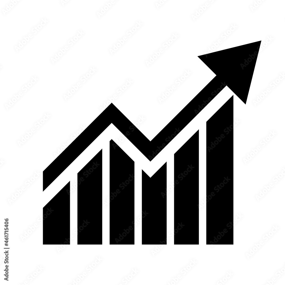 Trend with arrow going up icon Trend with arrow going up icon