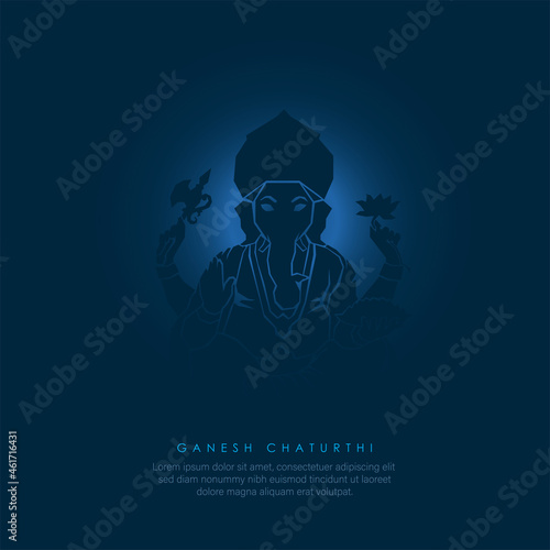 GANESH CHATURTHI - VECTOR ILLUSTRATION OF GANESH CHATURTHI FESTIVAL OF INDIA.VECTOR