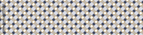 Masculine gingham flannel seamless vector border. Classic check cloth trim for digital scrapbook paper and repeat mens gift wrap design.