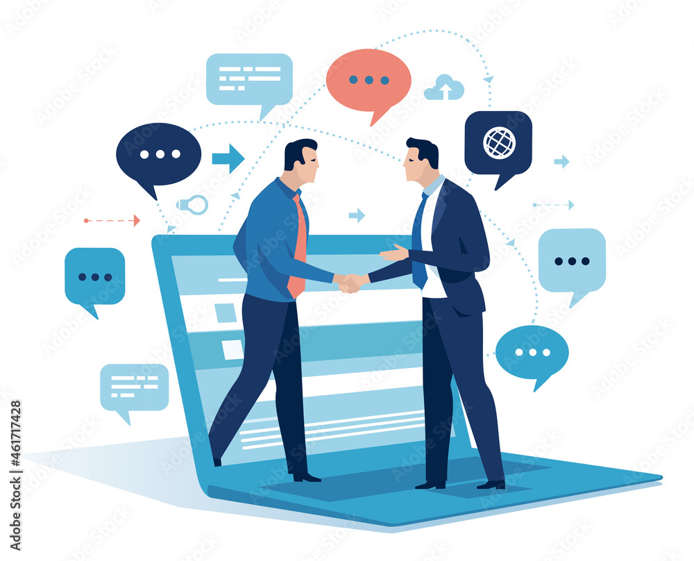 Communication and social network concept. Connection. On line. Network. Business vector illustration. Communication and social network concept. Connection. On line. Network. Business vector illustration.